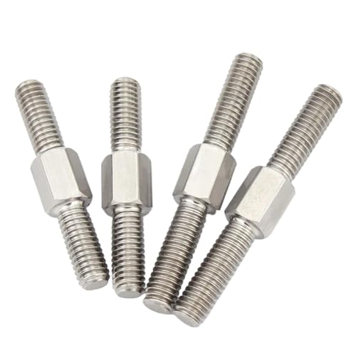 Filetée à tête hexagonale M12 réglable double extrémité gauche droite