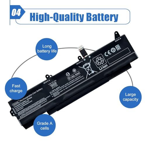 Image of 56Wh CC03XL Laptop Battery Replace for HP EliteBook 850 855 G7 G8 ZBook Firefly 15 G7 15 G8 Series Notebook L77622-2C1 L77622-541 L77991-005 HSTNN-DB90 HSTNN-UB8W 11.55V