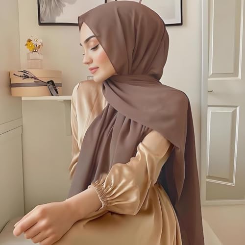 Instant Hijab with Undercap Fashion Chiffon Muslim Head Wraps Under Scarf Caps Islamic Fashion Bandage3