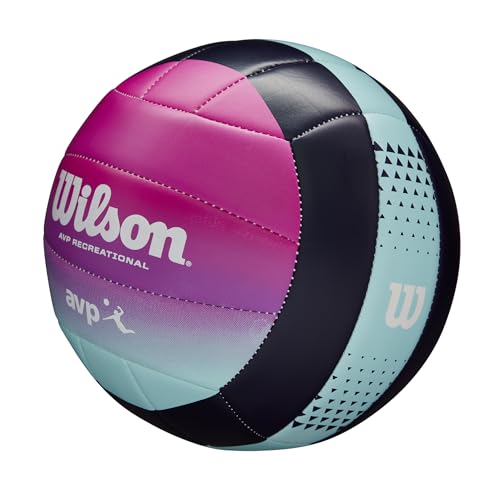 image for Wilson AVP Oasis Volleyball - Blue/Purple, 18-Panel Construction, Buty