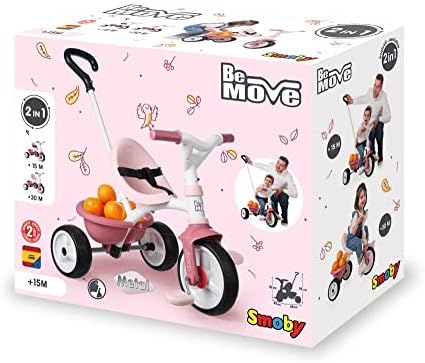 SMOBY BE MOVE PINK CHILDRENS TRICYCLE