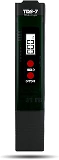 TDS Meter, Backlight Water Tester with 0-9990 PPM Measurement Range Portable for Hydroponics, Swimming Pools, Household tap Water Quality Testing (Translucent)