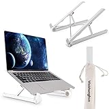 Weishenghuo Soporte para portatil -Soporte ergonómico de Aluminio para Laptop - Soporte Fijo y portátil para computadora portátil - Soporte para PC y MacBook - Viaje de Negocios