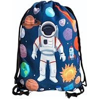 HECKBO bolso de gimnasia para niños con motivos espaciales de