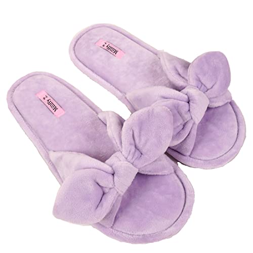 Millffy Zapatillas de verano para mujer, color rosa, para casa, de algodón, para interiores, con nudos y rayas, color rosa, talla 38/39 EU Cover