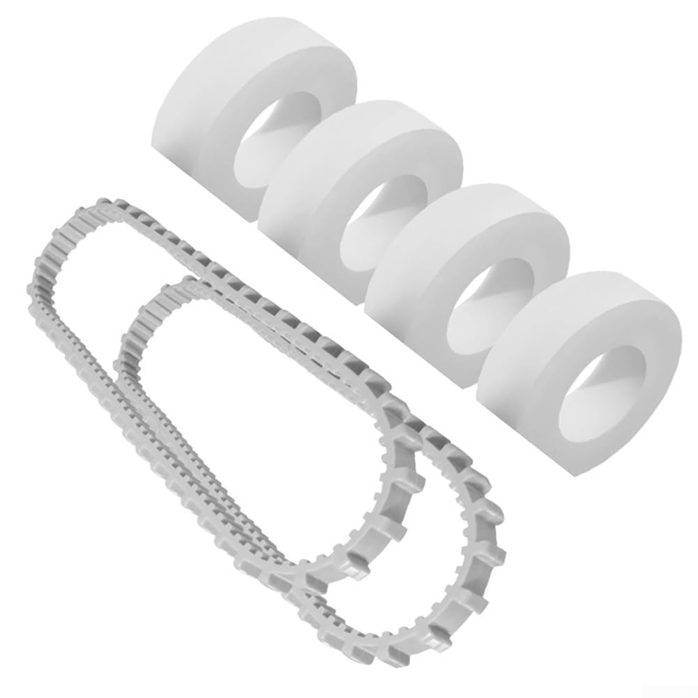 Kit de reparación de limpiador de piscina, juego de polea de correa de impulsor de 13 piezas, piezas de repuesto para mantenimiento robótico de aspiradora, construcción de plástico para una limpieza