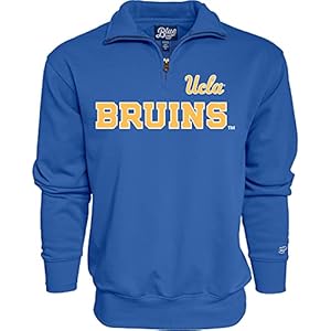 Blue 84 Men’s UCLA Bruins Quarter Zip Sweatshirt Team Color, Team Color, Large