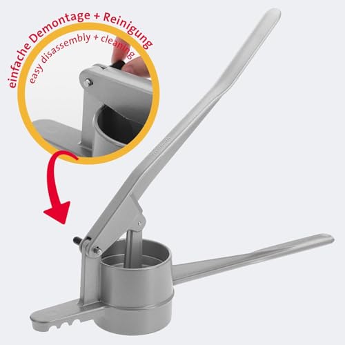 Foto von Westmark Spätzle-/Kartoffelpresse, Mit runder Lochung, Aluminiumdruckguss, Länge: 41 cm, Spätzlepress, Silber, 61102260