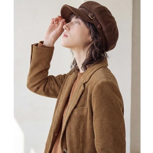 Gorra Mujer Suede Wool Estilo Baker Boy Invierno miniatura 5