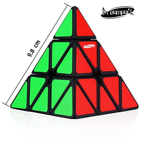 Dreampark Pyramid Speed Cube Puzzles, Black #TOP4