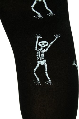 Image of ToBeInStyle Women's Scary Skeleton Leg Bones Halloween Hosiery Tights & Thigh High Stockings