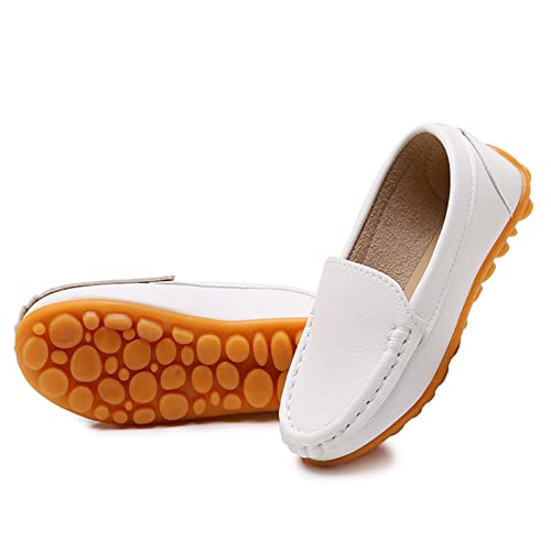 Image of RVROVIC Kids Girls Boys Slip-on Loafers Oxford PU Leather Flats Shoes(Toddler /Little Kid)