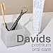 Davids Nano Hydroxi Toothpaste and Tongue Scraper Bundle, Remineralize Enamel, Sensitive Relief & Teeth Whitening - Antiplaque, Fluoride Free, SLS Free, Peppermint, 4oz, Made in USA