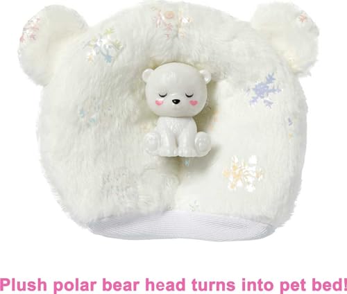 Muñeca Barbie Cutie Reveal con disfraz de oso polar y sorpresas miniatura 6