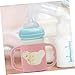 PRETYZOOM 4pcs Silicone Milk Bottle Handles Soft Non-slip Grip for Small Hands Fit for All Bottles Dishwasher Safe for Easy Cleaning Transitioning Cup