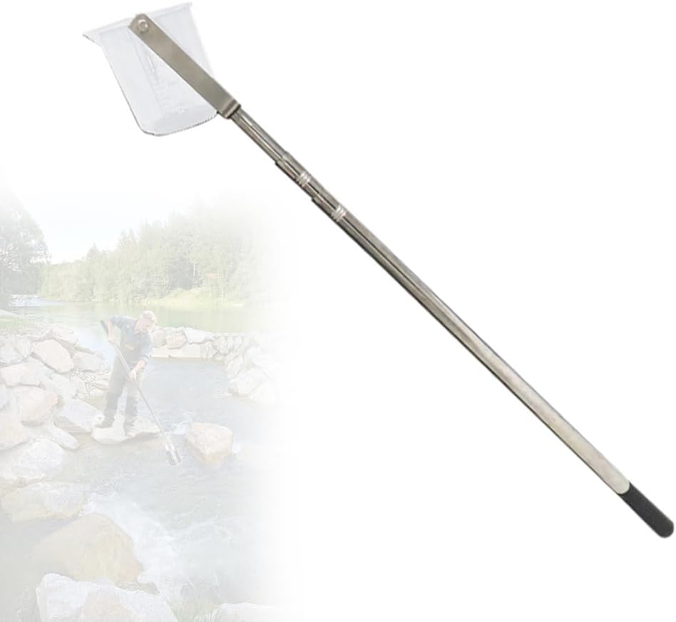 Telescopic Water Sampling Dipper,Stainless Steel Water Sample Collection Pole,Portable Pendulum Beaker Sampler Cup with 500/1000ml Liquid Sampling Bucket for Industrial Lab,Plastic 1000ml,1.49~7m