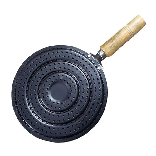 Image of Heavy Duty Iron Roti Jali Grill Jali Roaster Papad Jali Wooden Handle Durable Roaster Kitchen Tool Roti Tawa Pack of 1