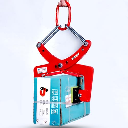 Concrete Block Lifting Clamp, 573-716 LBS Vertical Curb Marble Granite Carrying Clamps Heavy Duty for Construction/Forestry/Factory Hoisting, Reusable Alloy Steel Pliers Lifter(Opening 3.9-11.8 inch