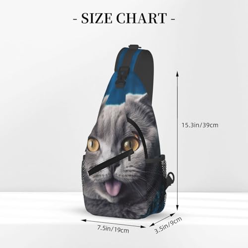 Mochila tipo bandolera negra para senderismo unisex miniatura 3