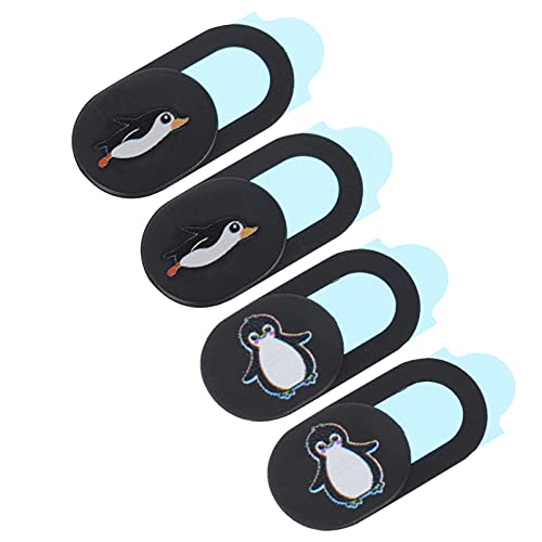 Lurrose 4Pcs Preto Laptop Tampa Da Câmera Slide Deslizante Proteção Tampa Da Webcam Câmera Estilo Pi