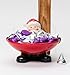 Cosmos Gifts Ceramic Santa Candy Bowl, 3-5/8-Inch,8 ounces,Red