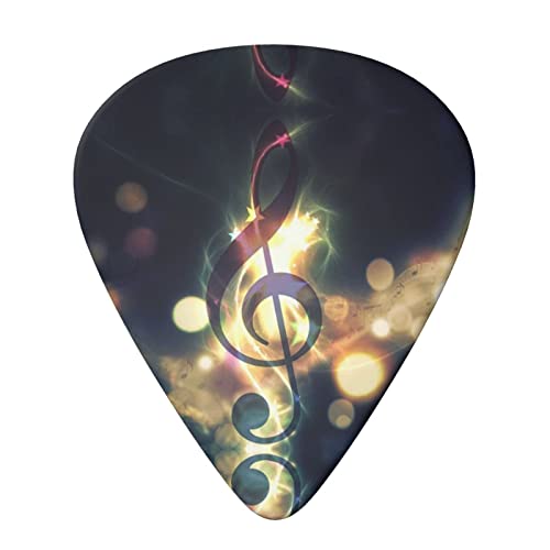 Lot de 6 médiators note de musique pour guitare acoustique, guitare électrique, basse, ukulélé – fins, moyens et épais. - Les Beatles, Paul McCartney, John Lennon, RIngo Starr, George Harrison Lot de 6 médiators note de musique pour guitare acoustique, guitare électrique, basse, ukulélé - fins, moyens et épais. – Image 4
