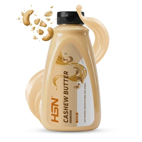 HSN Crema de Anacardo 100% Natural | Textura Fluida Extra Cremosa con Dosificador | 450g | Sin Aceite de Palma, Sal ni Azúcares Añadidos | Vegano, No-GMO