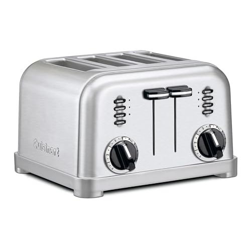 Cuisinart 4 Slice Toaster Oven, Brushed Stainless, CPT-180P1