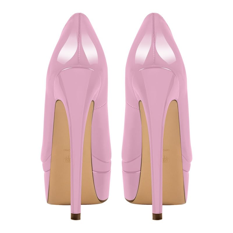 Richealnana Women's Double Platform Stiletto High Heel Pumps3