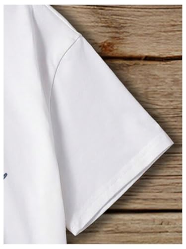 OYOANGLE Girl's Bow Graphic Print Tee Shirt Crew Neck Short Sleeve Cute Casual Tee Tops3