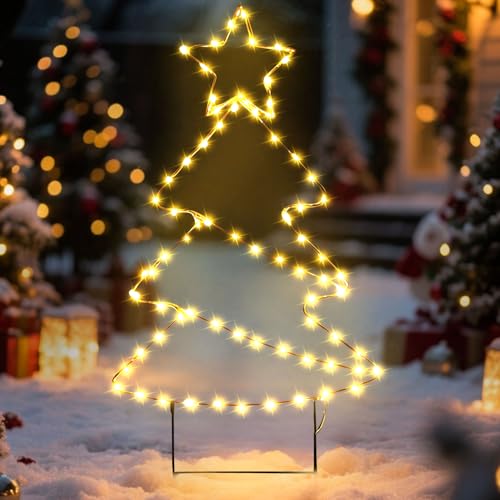 Weihnachtsdeko LED Rentier Outdoor, Weihnachtsbeleuchtung Außen mit...