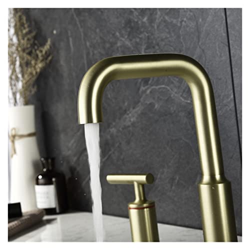 Robinet de lavabo 3 trous or rose pour sublimer votre intérieur - 3