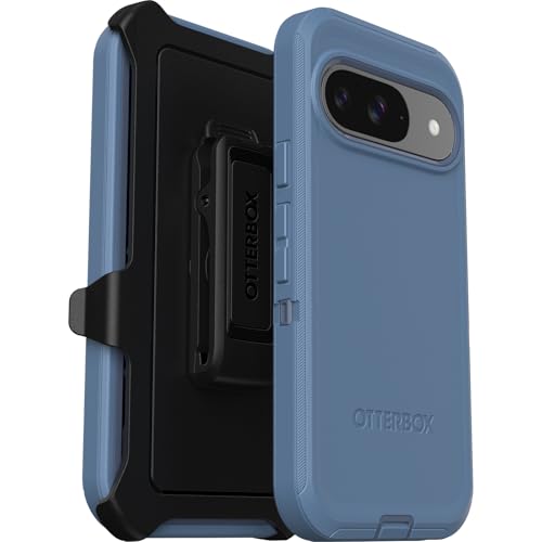 Étui OtterBox Clydesdale Defender durable bleu avec protection des ports et clip holster