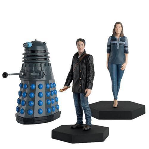 Doctor Who - Coffret Figurines Huitième Docteur, Liv Chenka, Dalek (Big Finish) - Eaglemoss Collections