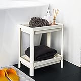 ABK - Estantería de cocina de 2 niveles, color blanco