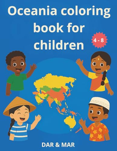 Oceania coloring book for children