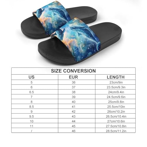 Dolphins House Sandals Non-Slip Bathroom Slippers Beach Summer Shoes for Men Women2