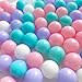 BBRUN Ball Pits Balls 50count Play Plastic Balls for Ball Pits Playpen BPA- Free Crush Proof Crawling Tunnels Balls for Pet Dogs,Soft Plastic Pool for Kids Birthday Party
