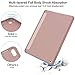 Soke Case Compatible for iPad 8th/9th Generation 10.2 inch (2020/2021 Releases) with Pencil Holder, Lightweight Smart Cover with Soft TPU Back,Auto Sleep/Wake(Rose Gold)