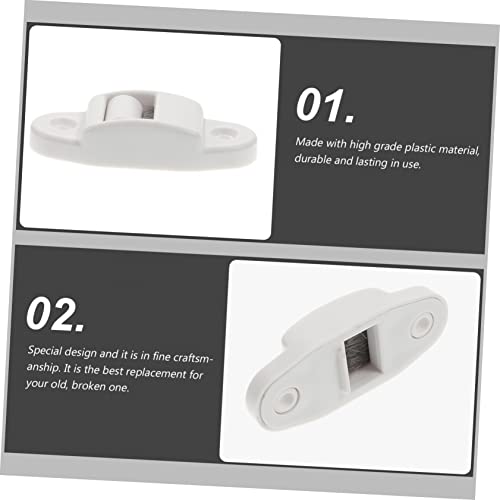 Angoily 24pcs Belt Guide Roller Dust Collector Brush Strap Cleaner for Shutter Curtains Energy-Saving to Reduce Friction and Extend Service Life