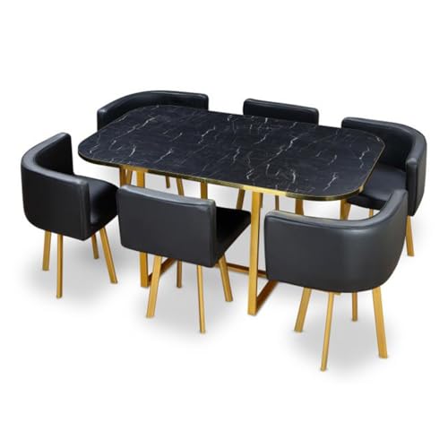 Paris Prix Ensemble Table & Chaises Oslo 150cm Noir