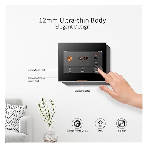 Alarma inteligente WiFi 4G hogar kit antirrobo inalámbrico ventanas 4