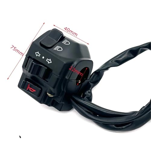 Interrupteurs de moto 7/8 pour klaxon clignotants et phares de quad - 6