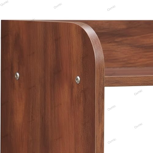 Image of Shoper cart Side Tables for Bedroom, Bed Side Tables for Bed Room, Wooden End Table with Open Shelves, Bedside Table with Storage, Natural Wood Finish (Rustic)