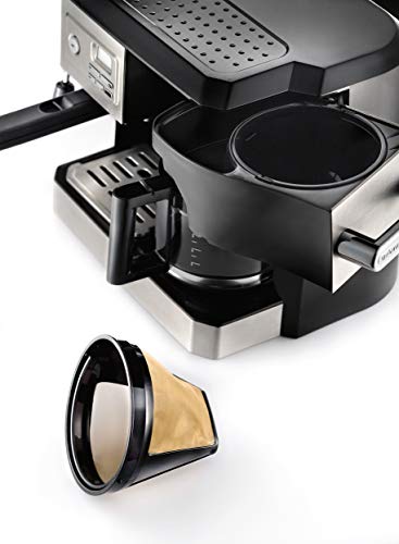 De'longhi Bco330T Coffee, Espresso, Cappuccino Machine, 24" X 14" X 14", Black/Stainless Steel #TOP5