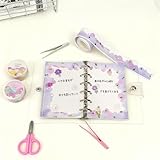 手帳シール 雲ステッカー 3巻セット 2.5cm×3m 可愛い デコレーションシール ミニハサミ＆ピンセット付き 手帳DIY 日記 ジャーナル スクラップブック ラッピング ギフト装飾 (雲のシール)