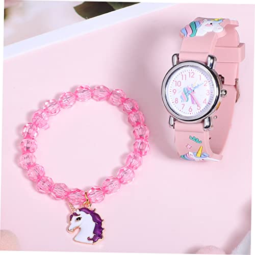 GALPADA Presente 1 Conjunto Pulseira De Relógio Infantil Relógios De Desenhos Animados Relógio Do Al