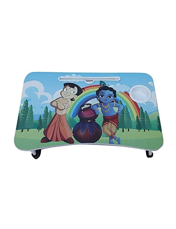 Riffic Laptop Table - Adjustable Height and Angle for Comfortable Ergonomic Computing(bhim & Krishna)