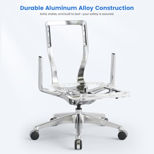 OdinLake Ergonomic Mesh Office Chair Black, High Back Desk Chair 350lbs with WireControl Recline, 5-Level Backrest, 4D Armrests, Adjustable Lumbar Support, Optional Footrest (O1 Ergo Plus 743) - Image 5