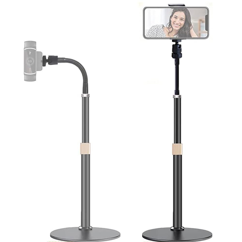 Support de téléphone pour webcam Logitech C922, C930e, C920S, C920 Type d'extension flexible en col de cygne